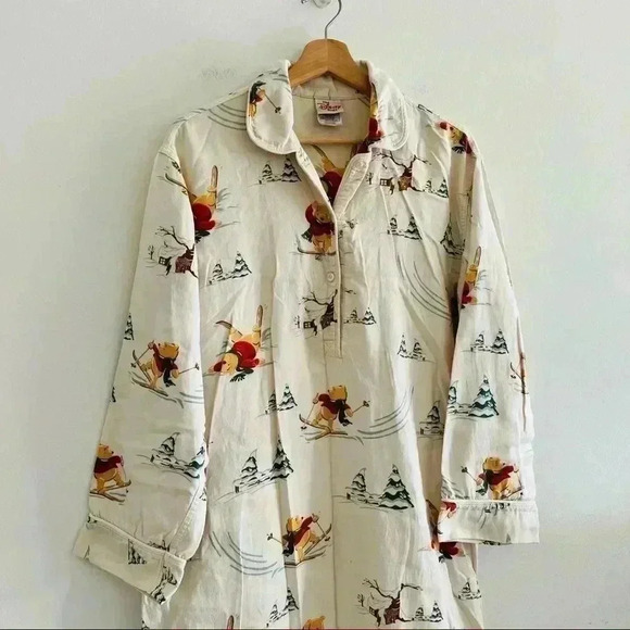 Vintage Disney Midi Pajama Gown Vinnie The Pooh XS-S - Picture 10 of 11